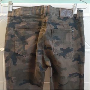 Zara Camo Moto Jeans
